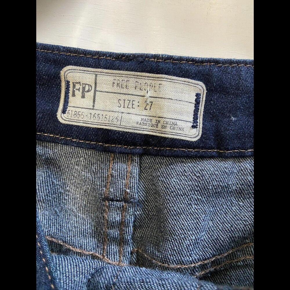 Womens FREE PEOPLE Denim Overalls Sz 27 - Picture 3 of 6